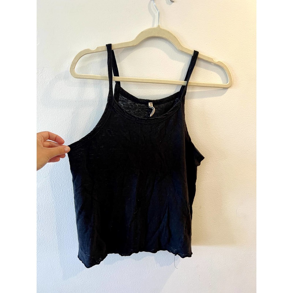 black flowy tank top